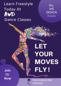 Free Dance style poster design