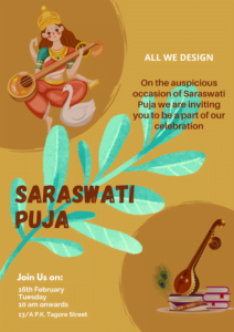 Saraswati Puja Poster