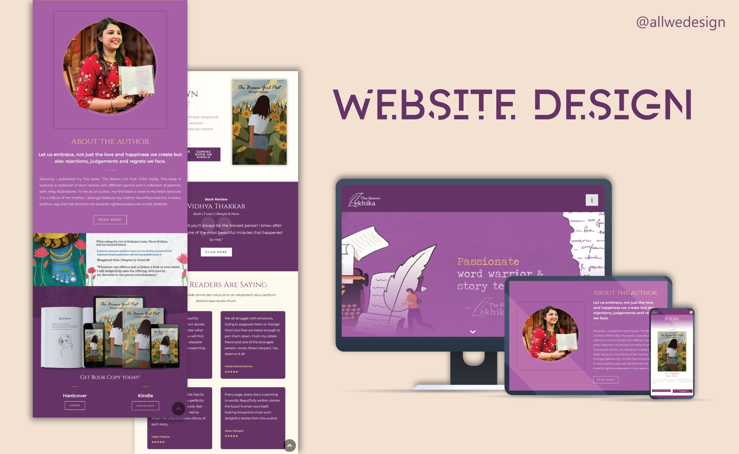 All We Design website design